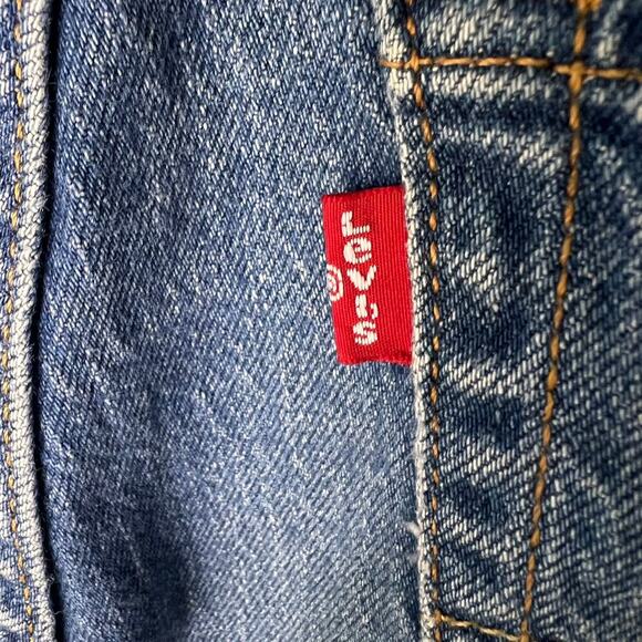 Levis Jeans Mens Size 32 X 34 Blue 505 Medium Wash Cotton Blend Denim Classic - Picture 14 of 16